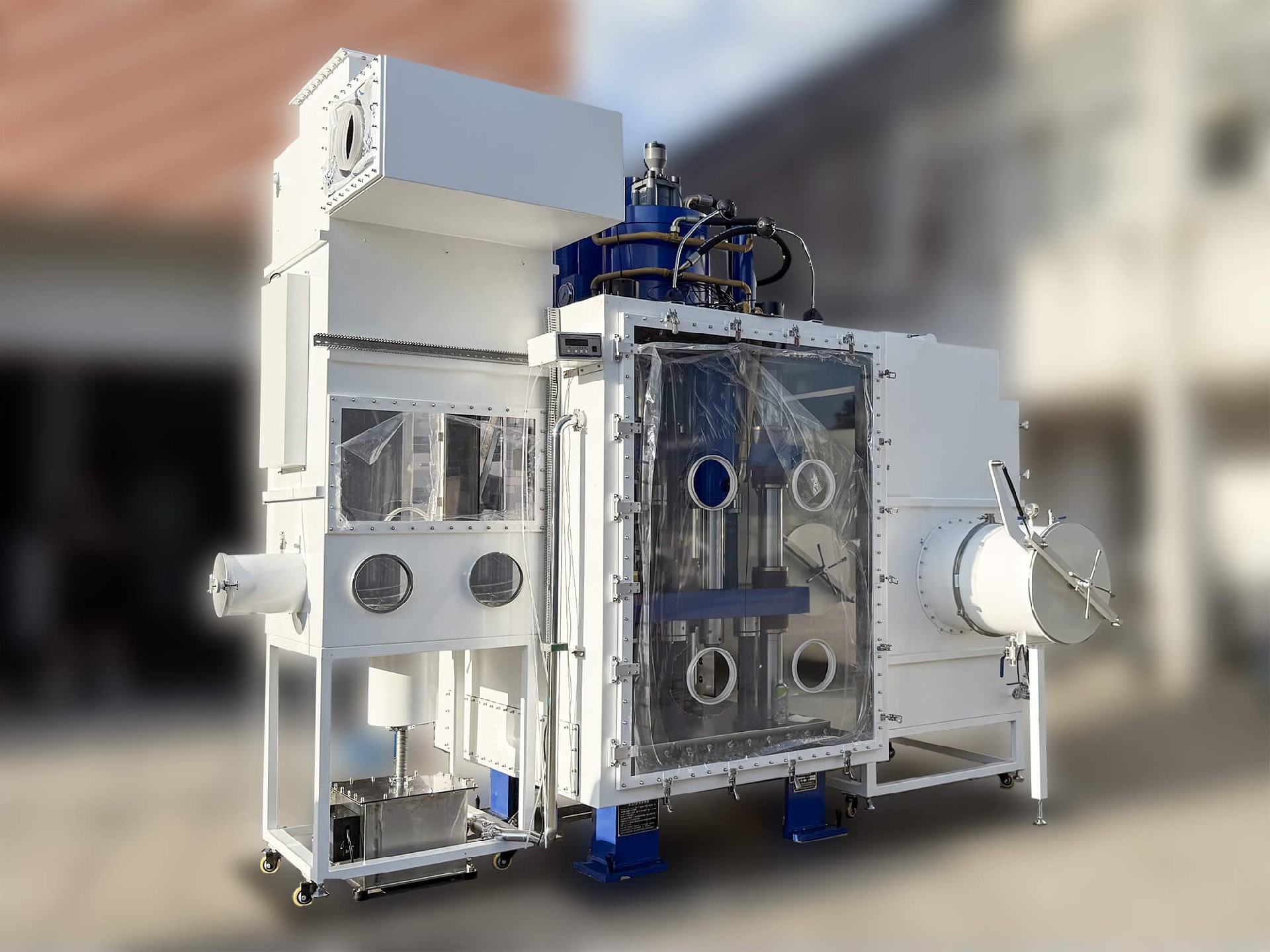 与液压机高效无缝对接，钛基合金粉末压制系统专用手套箱